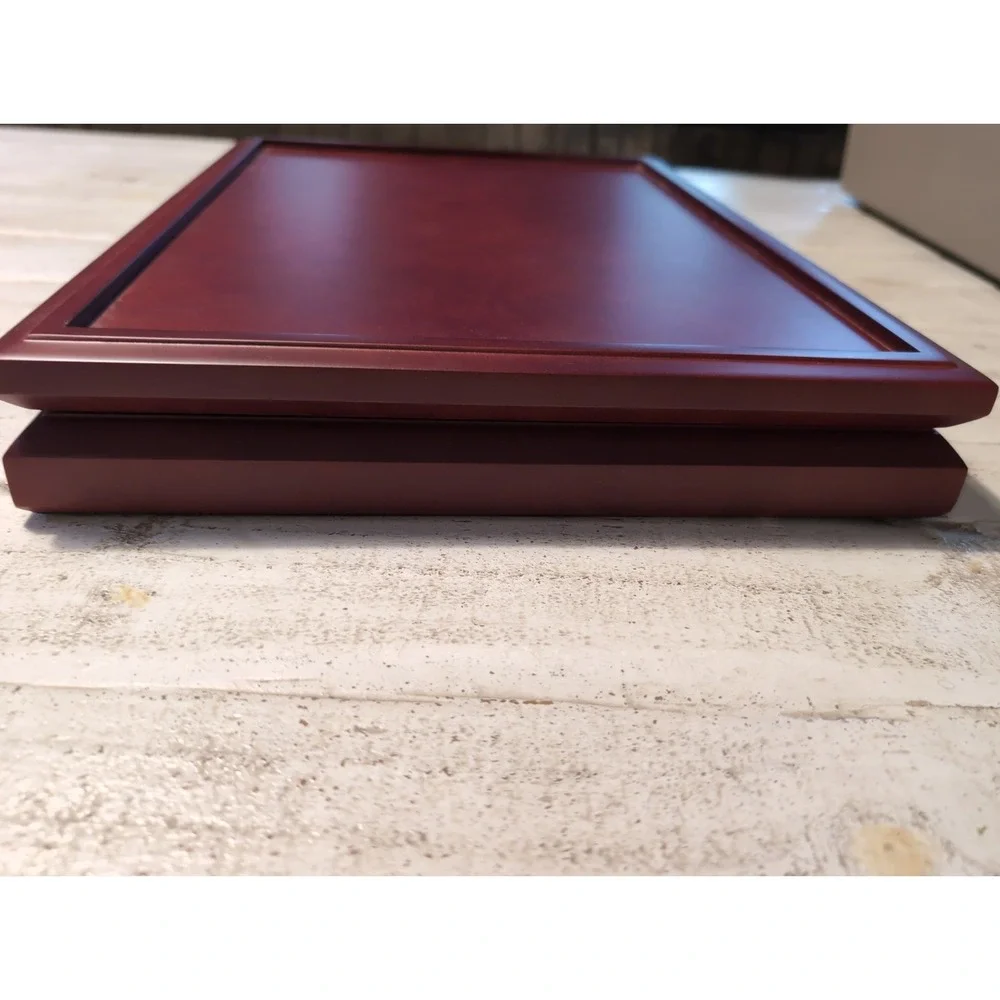Coin Presentation Box / The Morgan Mint / Statehood Quarter Dollars Cherry Wood